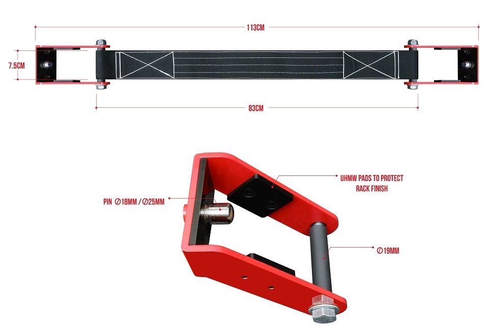 dimension of safety strap 2.0