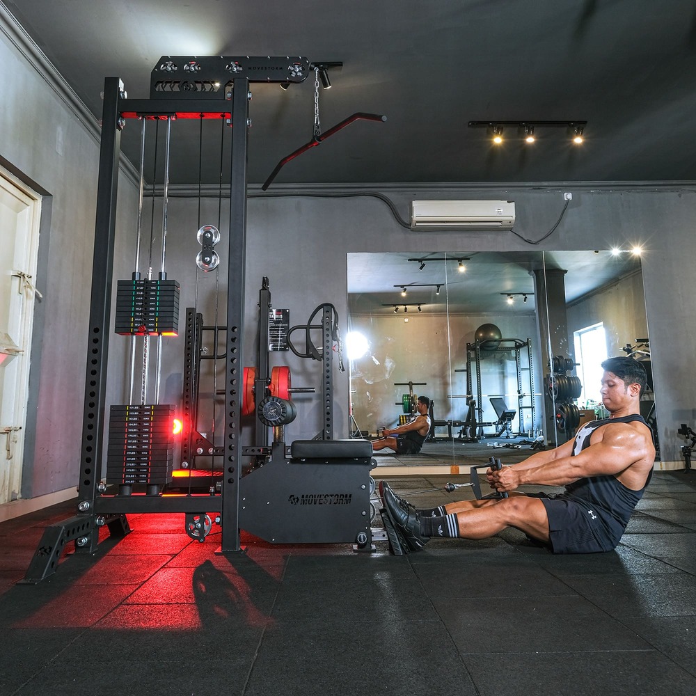 Raptor Lat Pull down talent 4 Movestorm RAPTOR Lat Pulldown Machine with weight stack